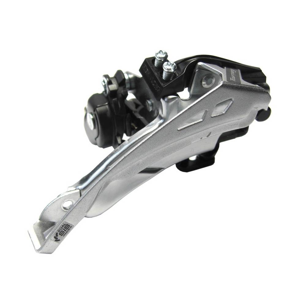 SHIMANO EFDTY710TSX6 Umwerfer Top-Swing Dual Pull FD-TY710TSM6 bis 48Z, 66-69°, 31,8mm, schwarz/silber