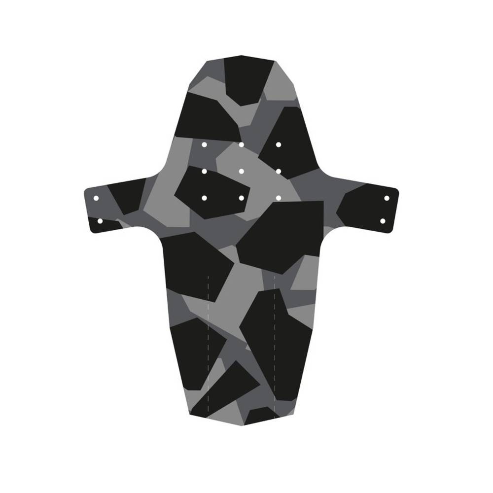 Hebie 0724 V E10 Schutzblech Swap Front 26-29" Camouflage Folie + 5 Kabelbinder, 0724V, schwarz/grau