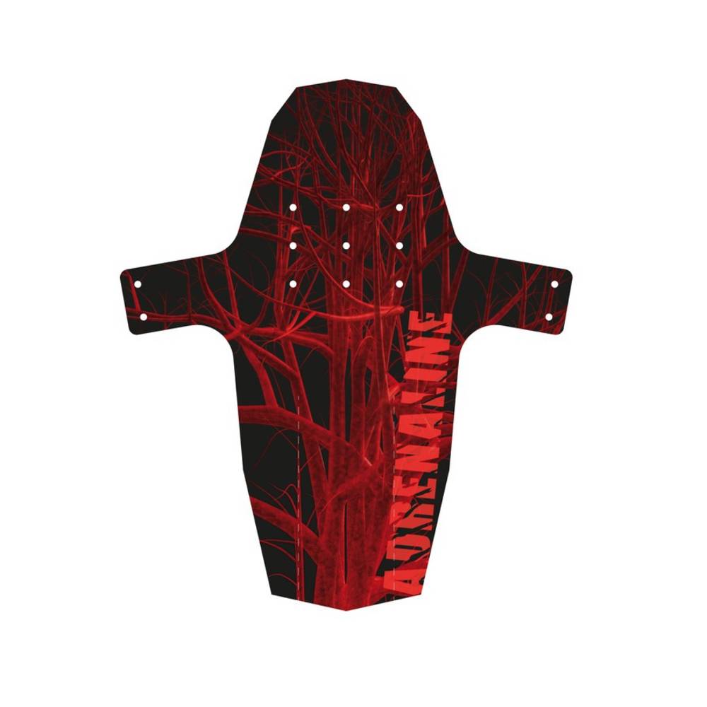 Hebie 0724 V E12 Schutzblech Swap Front 26-29" Adrenaline Folie + 5 Kabelbinder, 0724V, rot/schwarz