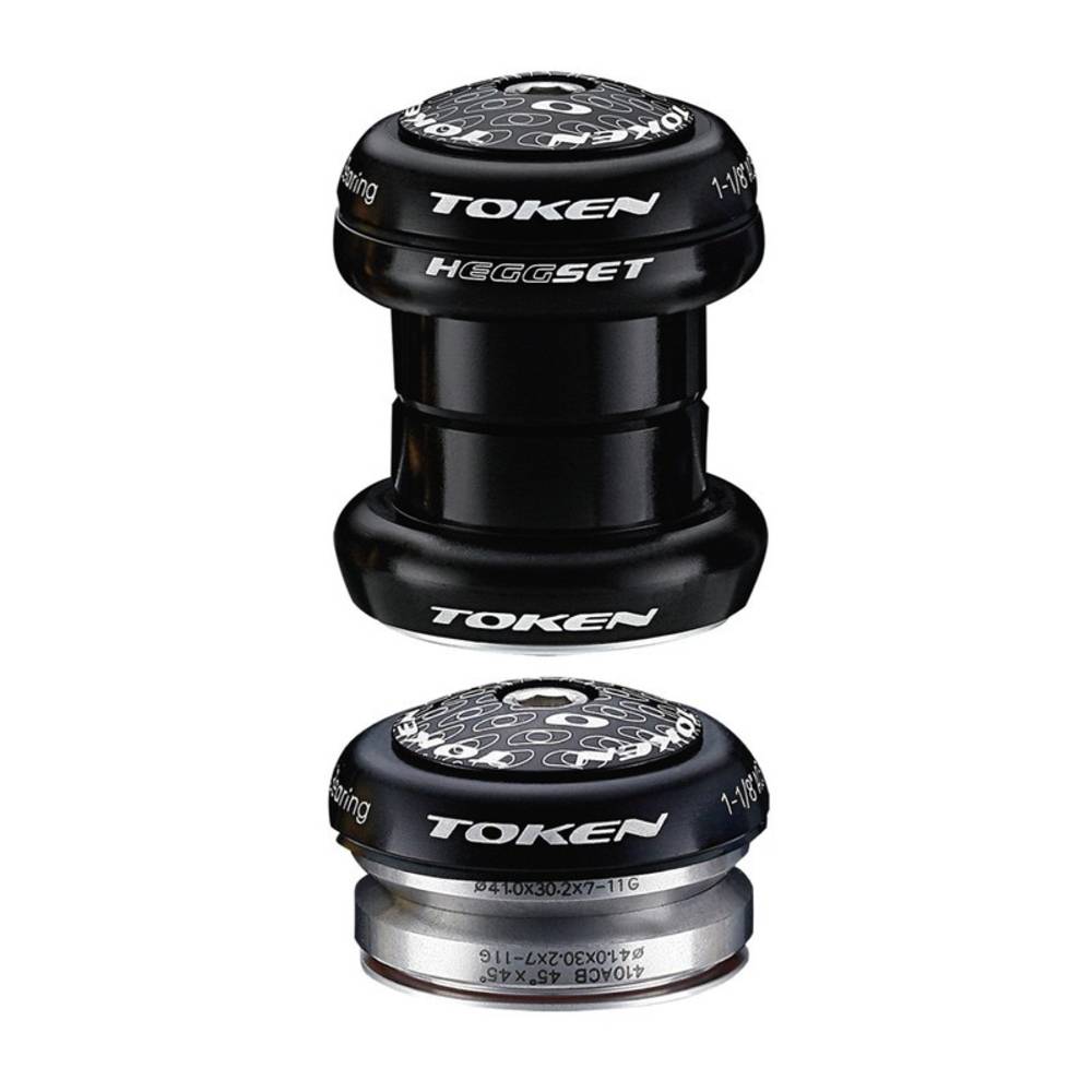 TOKEN Token TK060 black hEGGset AHead Steuersatz 2in1 1 1/8" (34/41mm), schwarz (1 Set)