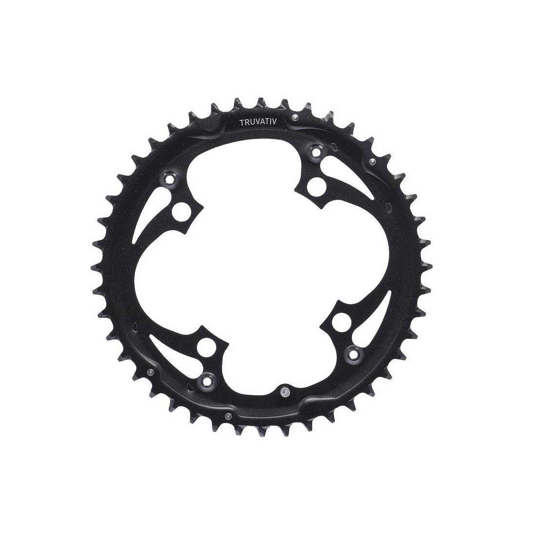 Truvativ 11.6215.015.000 Chain Ring MTB 44T V4 104 Steel Matte Black, schwarz matt