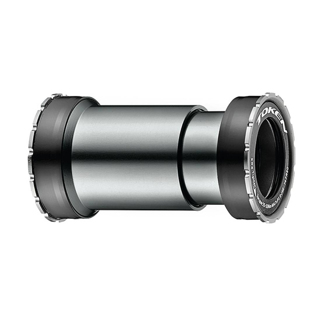 TOKEN Token TF386GXP Thread Fit Innenlager TF37-Serie Rh: BB386 - KRG: Sram GXP, grau/schwarz