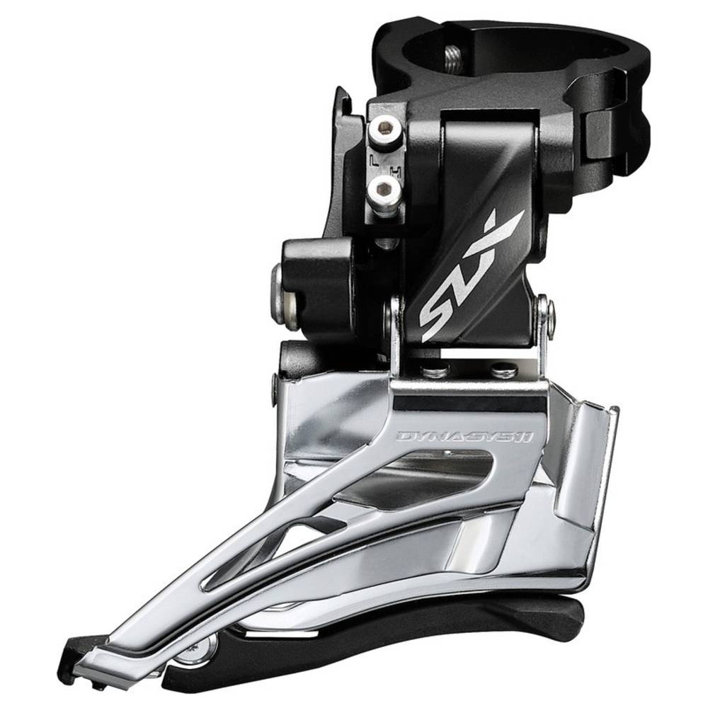 SHIMANO FD-M7025-11-H SLX Umwerfer, 2x11-fach, Down Swing, Dual Pull, 66-69°, High Clamp, schwarz/silber