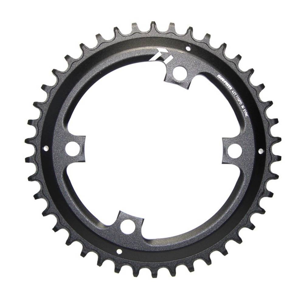 SRAM 11.6218.037.020 KettenblattX-Sync Apex1 11-f. 44Z,asymmetrisch,Alu,schwarz,110mmLK, schwarz