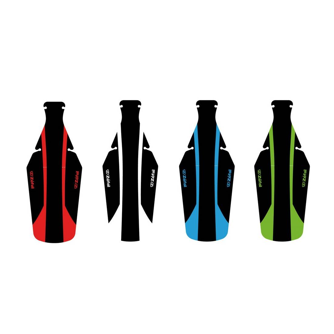 Zéfal 2561D Hinterrad-Spritzschutz Shield Lite XL, grün/schwarz