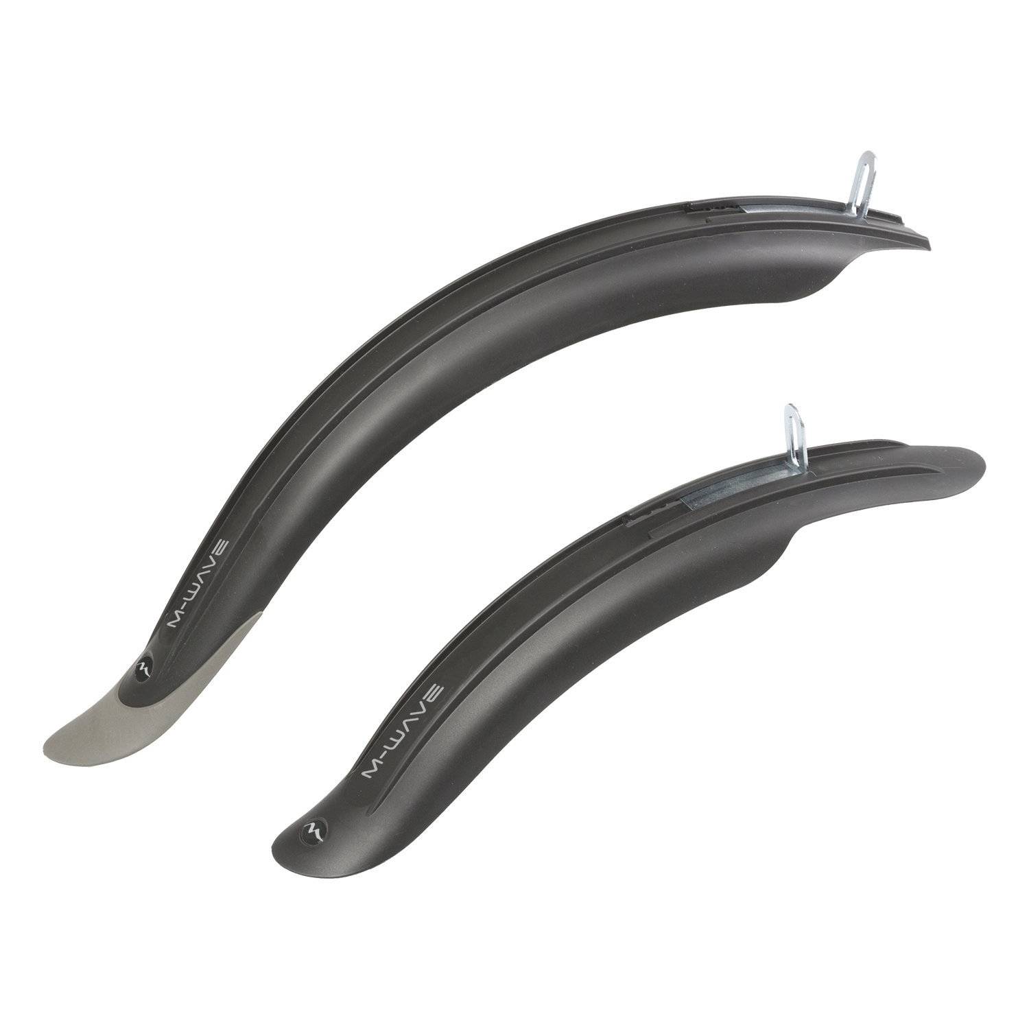 M-Wave 386033 Steckblechset Import Mud Max Kids F+R für 16"-20" Kinderräder, schwarz (1 Set)