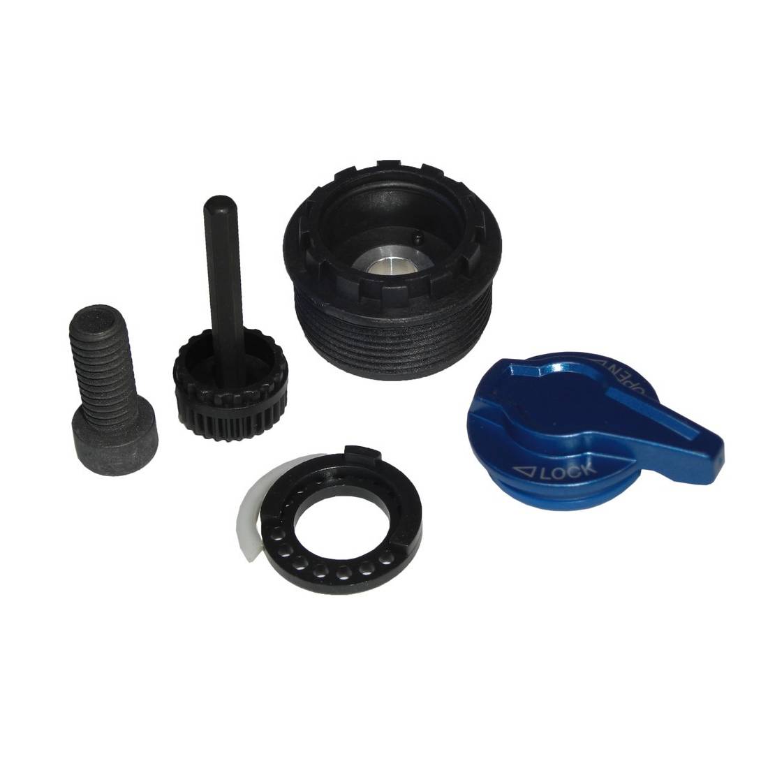 SR Suntour FKE526-09 LO-Bedienungseinheit für SF18 XCR34-LOR Air, schwarz/blau