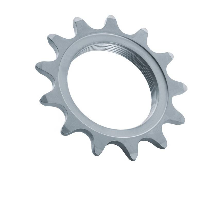 Miche Single Speed Ritzel 1/8",18 Zähne mit Gewinde matt verchromt, silber