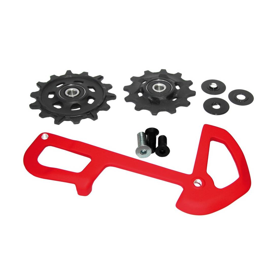 SRAM Schaltwerkrollen X-Sync und Innenkäfig 11.7518.078.000,f.X01 Schaltw.12-f,rot, rot