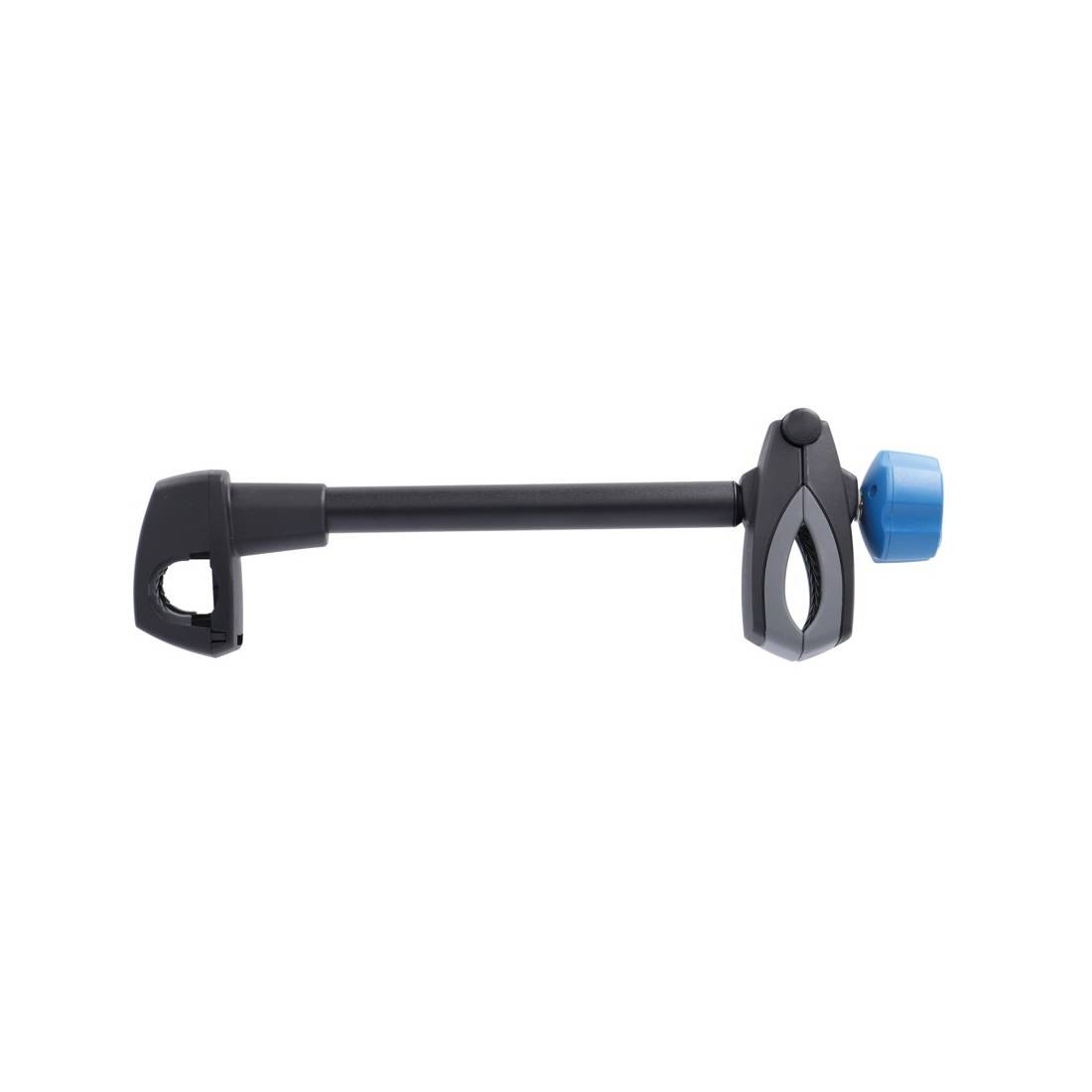 XLC Fahrradrahmenhalterung lang für XLC Heckträger Azura Xtra LED, schwarz/blau/grau