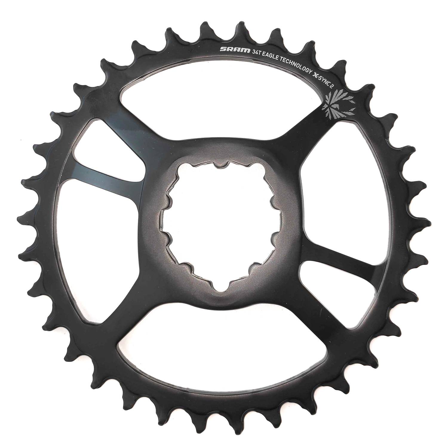 SRAM Kettenblatt X-Sync2 Eagle 34 Z., Stahl,offset 6mm,DM,11/12-f., schwarz