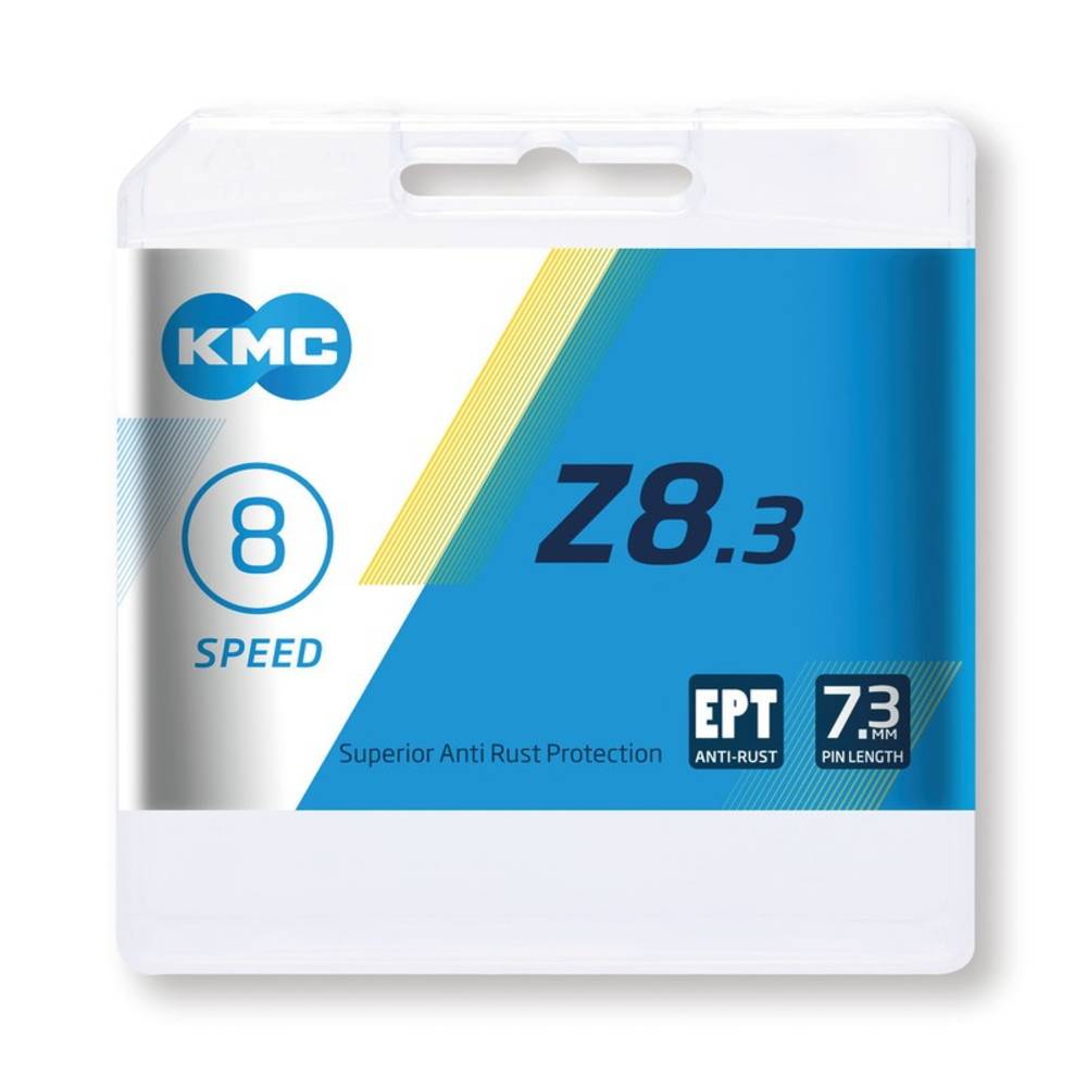 KMC Schaltungskette Z8 EPT Anti-Rost, 1/2" x 3/32", 114 Glieder, 7,1 mm, 8-fach, silber