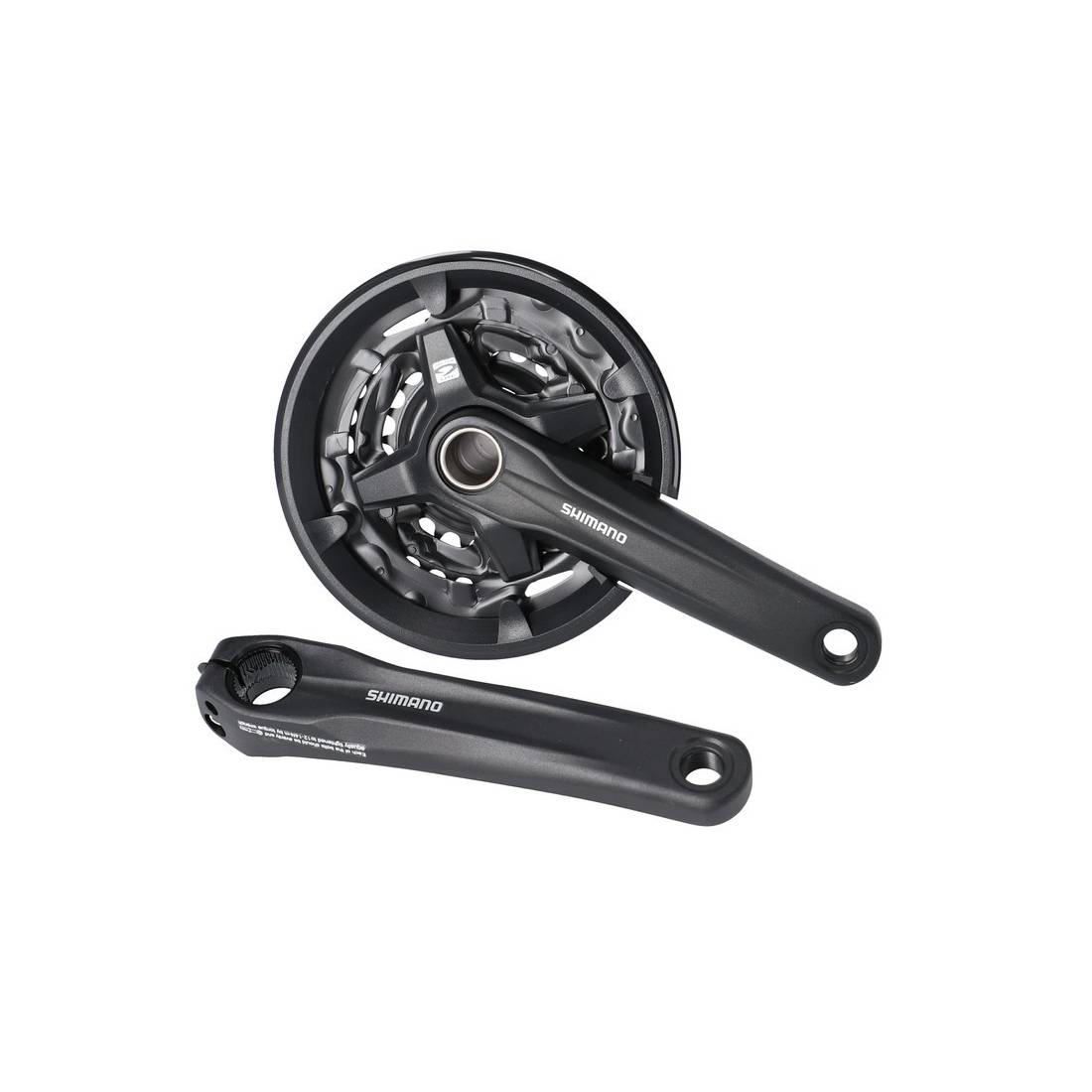 SHIMANO Kurbelgarnitur MT2103 40/30/22 Zähne 170mm FCMT210-3, Festachse mit KSS, schwarz (1 Set)