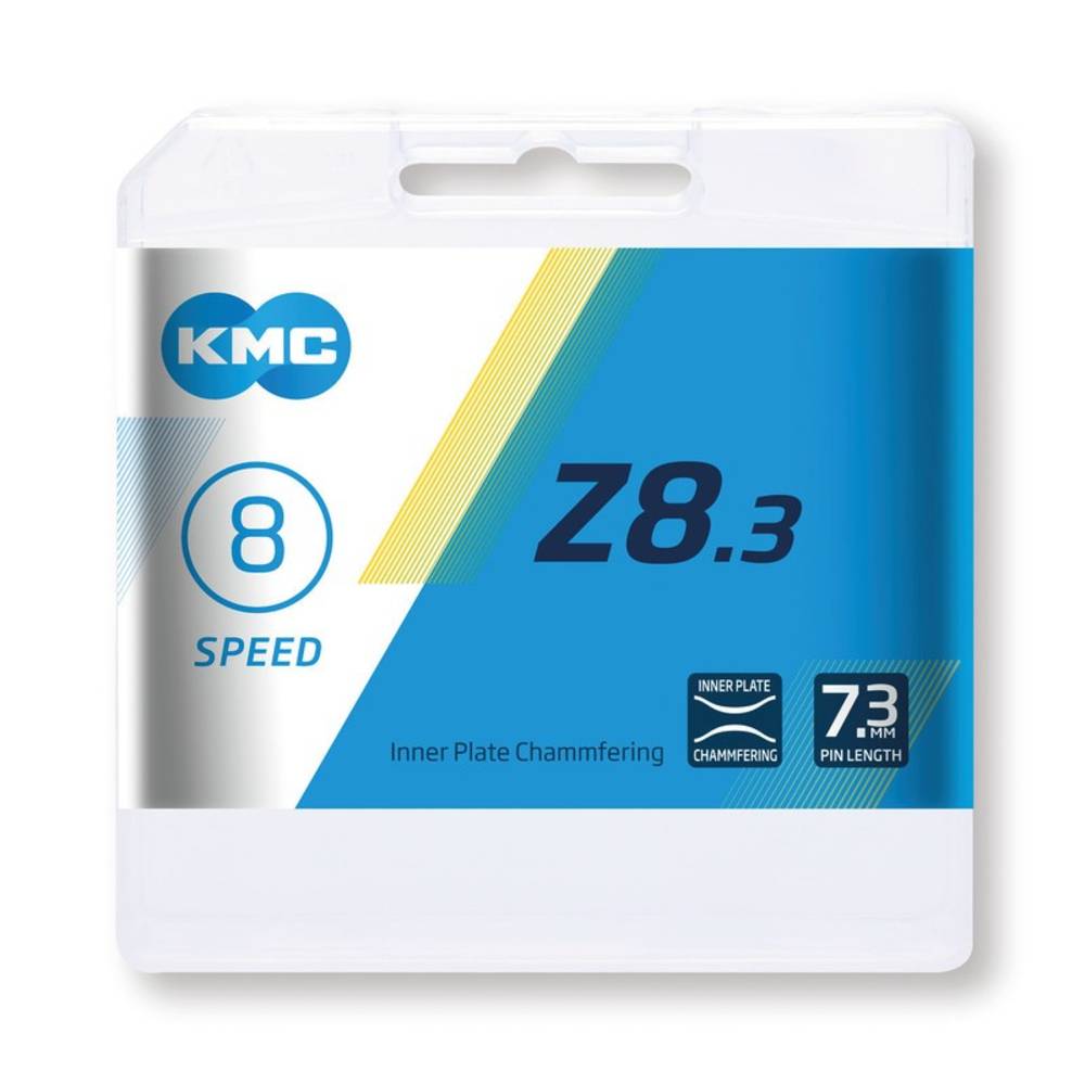 KMC Schaltungskette Z8, 1/2" x 3/32", 114 Glieder, 7,3 mm, 8-fach, silber-grau