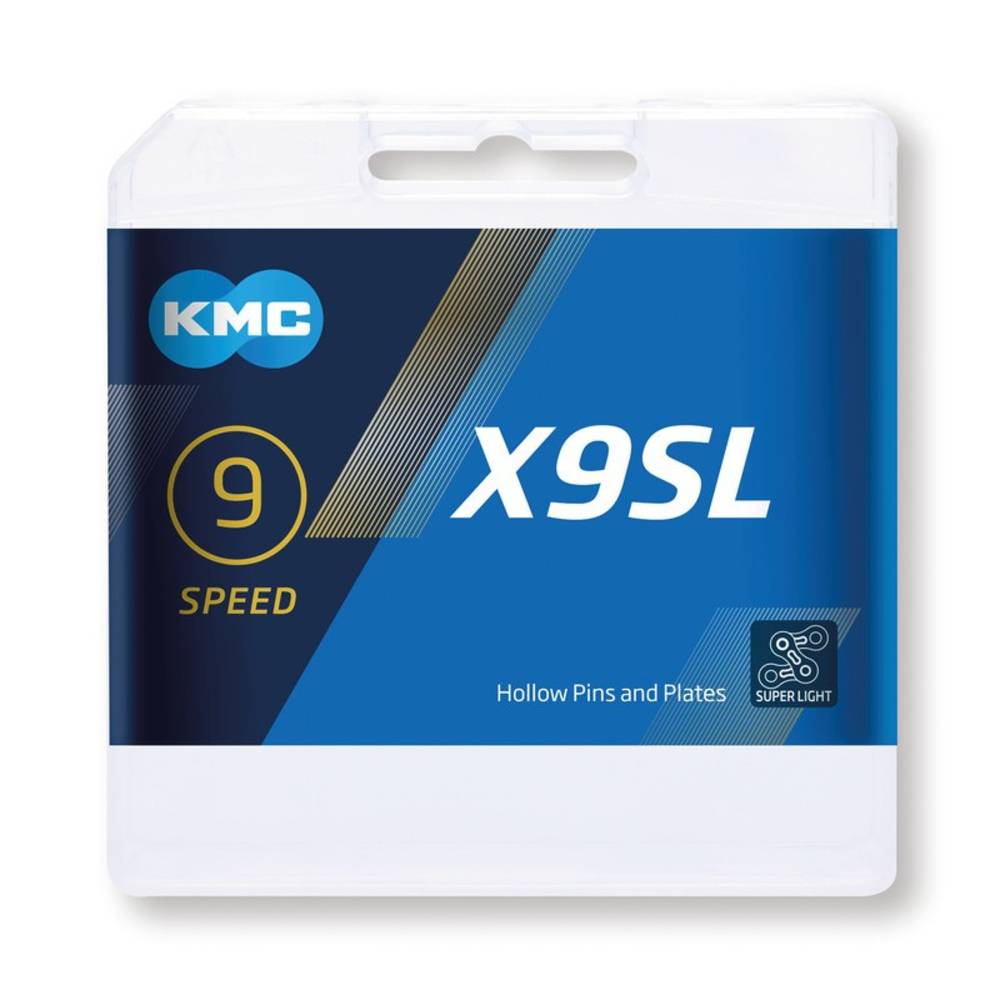 KMC Schaltungskette X9SL Ti-N, 1/2" x 11/128", 114 Glieder, 6,6 mm, 9-fach, gold