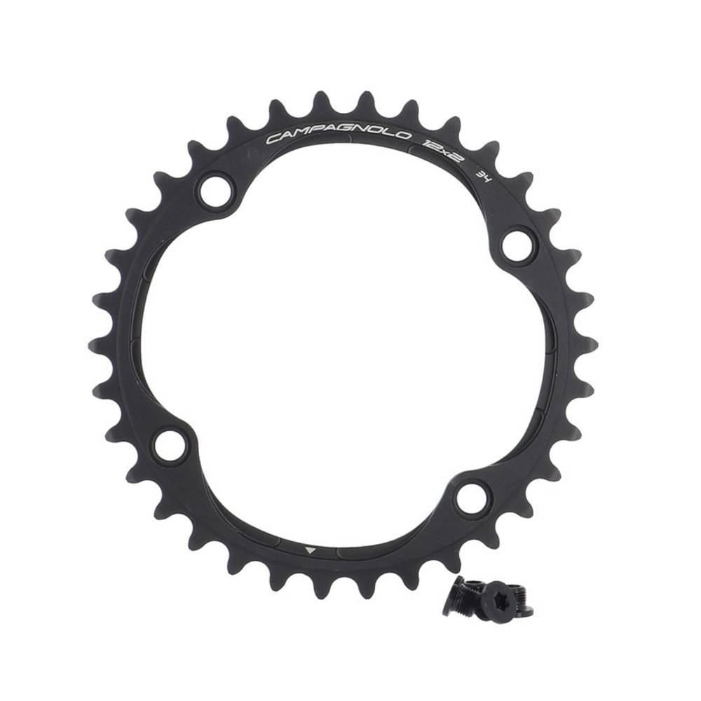 Campagnolo Kettenrad Super Record/Record 12s FC-SR334 34 Zähne + Schrauben, schwarz