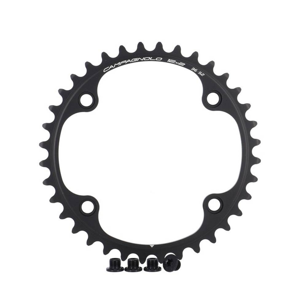 Campagnolo Kettenrad Super Record/Record 12s FC-SR336 36 Zähne + Schrauben, schwarz