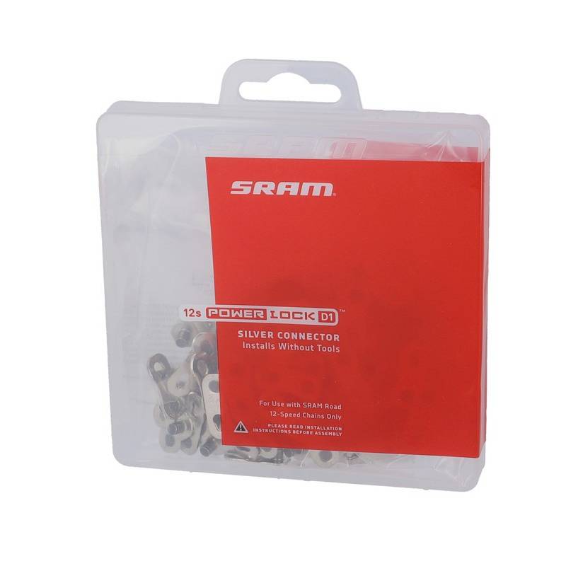SRAM Kettenverschlussgl.Road Power Lock 12-fach, D1, silber (50er Pack)