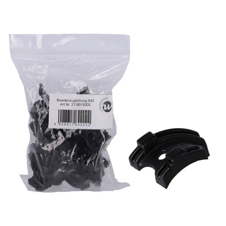westphal Bowdenzugführung 842/02, für 2-fach am Tretlager, schwarz (25er Pack)