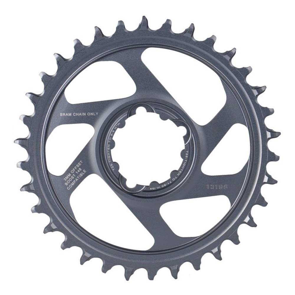 SRAM Kettenblatt X-Sync2 Eagle Boost 34 Z.,Alu,offset 3mm,DM,12-f., grau