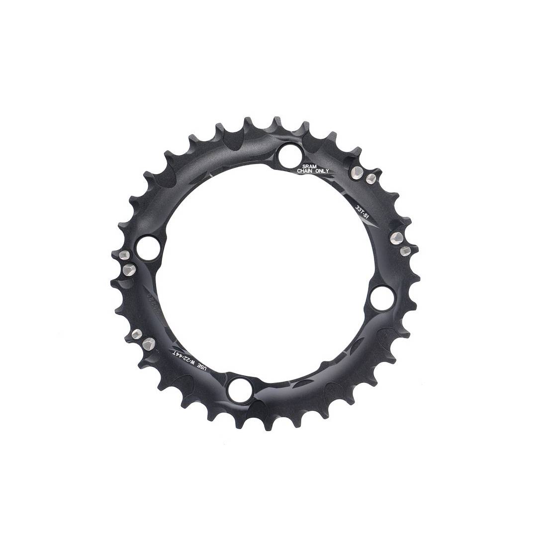 SRAM Kettenblatt MTB 33 Zähne, S1, 3x10-fach, 104 mm LK, Alu, schwarz