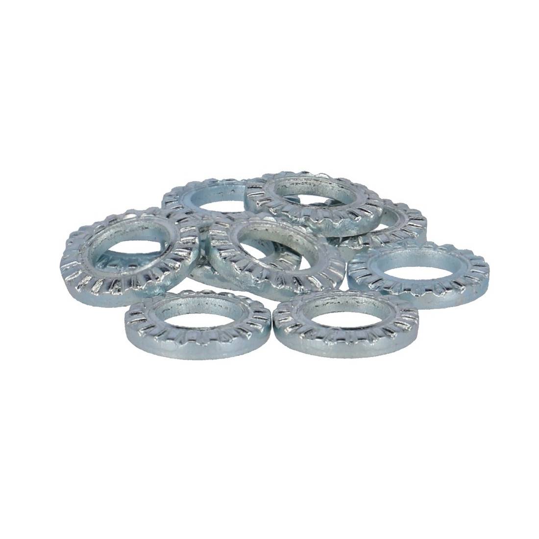 Fix Nippel Beilagscheibe HR gezahnt, silber (10er Pack)