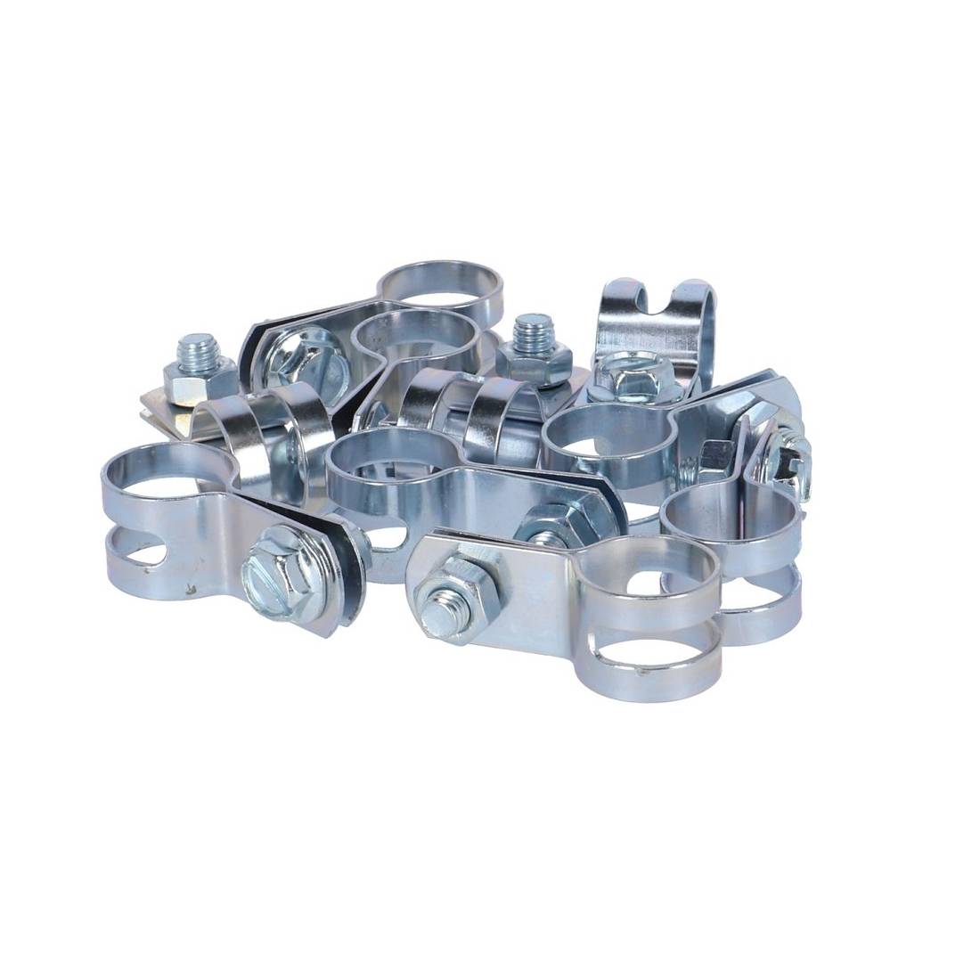 Fix Nippel Rohrschelle rund 18 mm, 65 0326 038 100, silber (10er Pack)