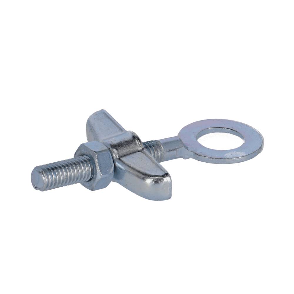 Fix Nippel Kettenspanner Fahrrad Beutel, verzinkt, M6, silber (10 Paar)
