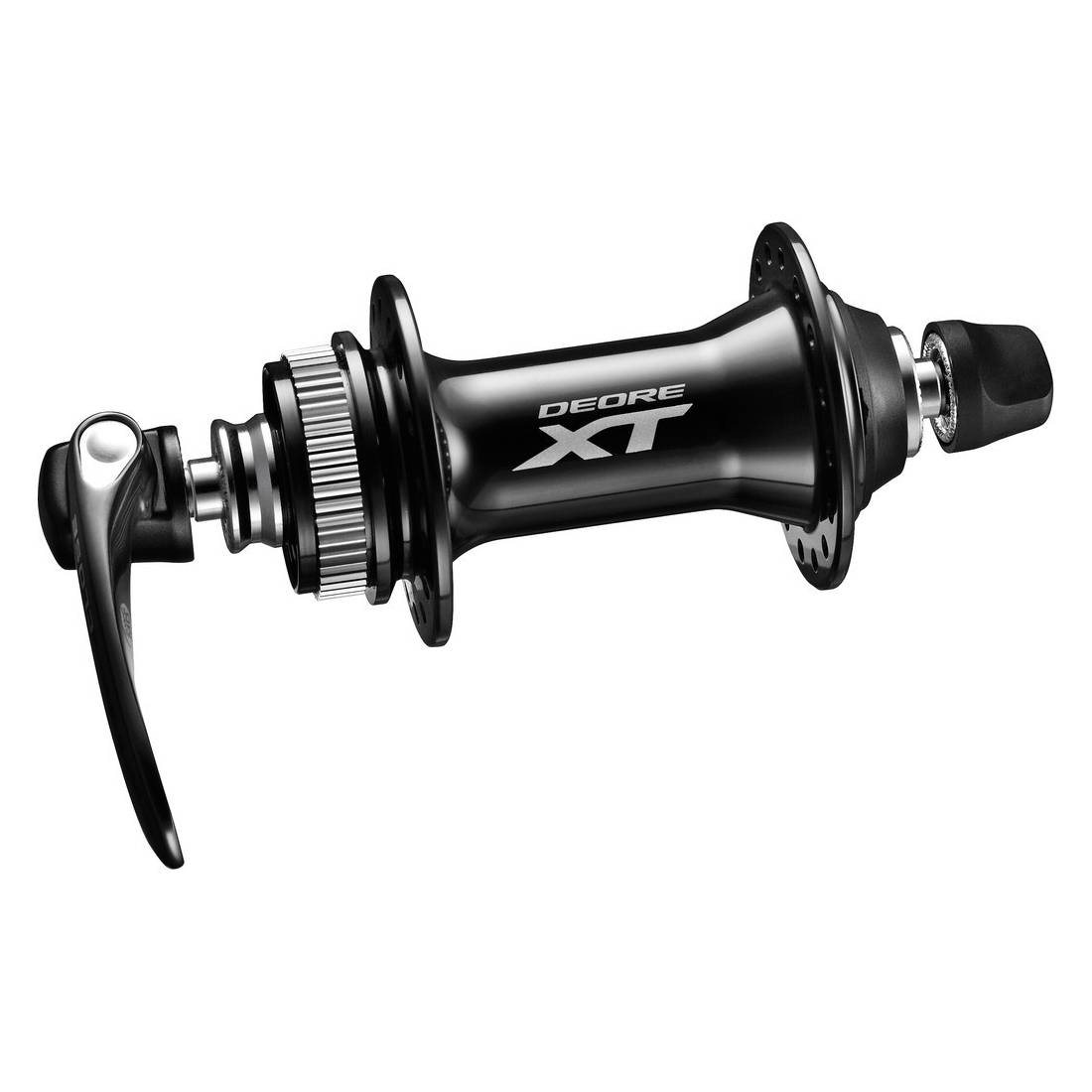 SHIMANO Vorderrad-Nabe Shimano, Disc Deore XT HBM8000 32 L. 100mm, QR, Center Lock, schwarz