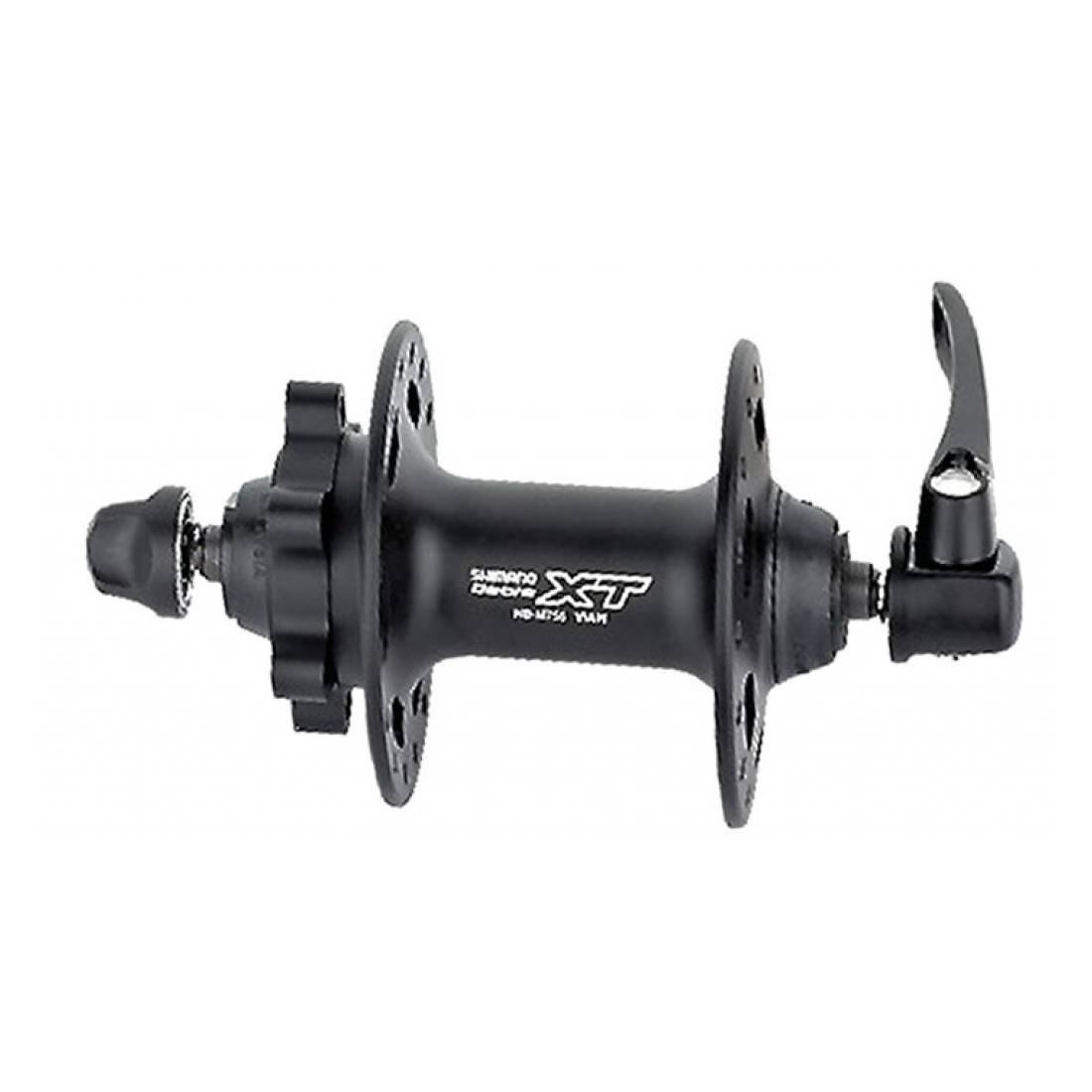 SHIMANO Vorderrad-Nabe Deore XT Disc HBM756 100mm, 36 Loch, für 6-Loch, schwarz