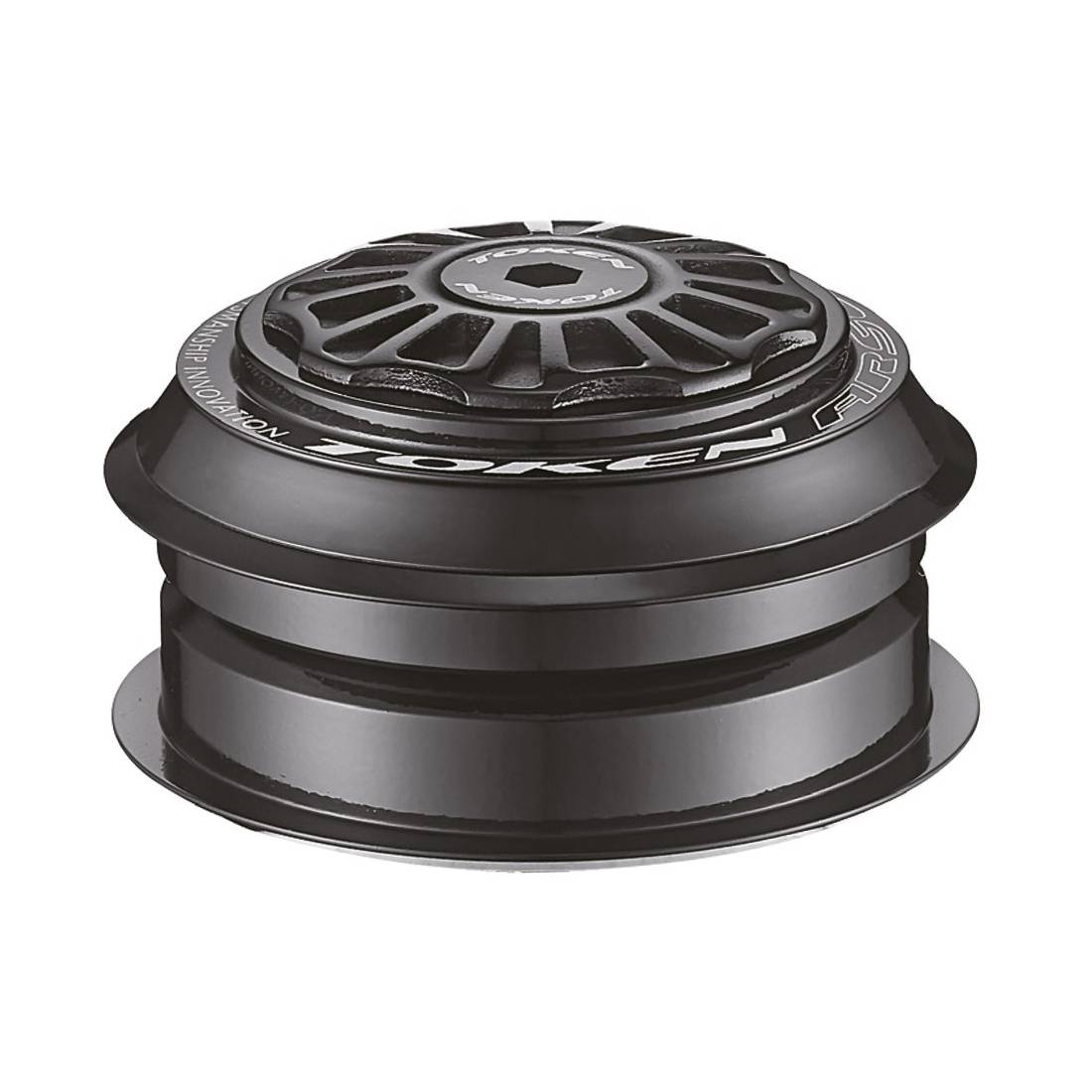 TOKEN Steuersatz Feather Weight 1 1/8", semi-integriert, schwarz