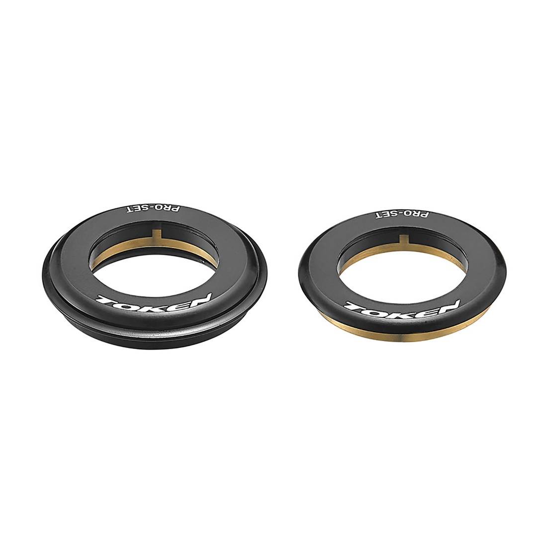 TOKEN Steuerlager Pro-Set AHead 1 1/8" 2in1 integriert/semi-integriert, schwarz, 2-teilig (1 Set)