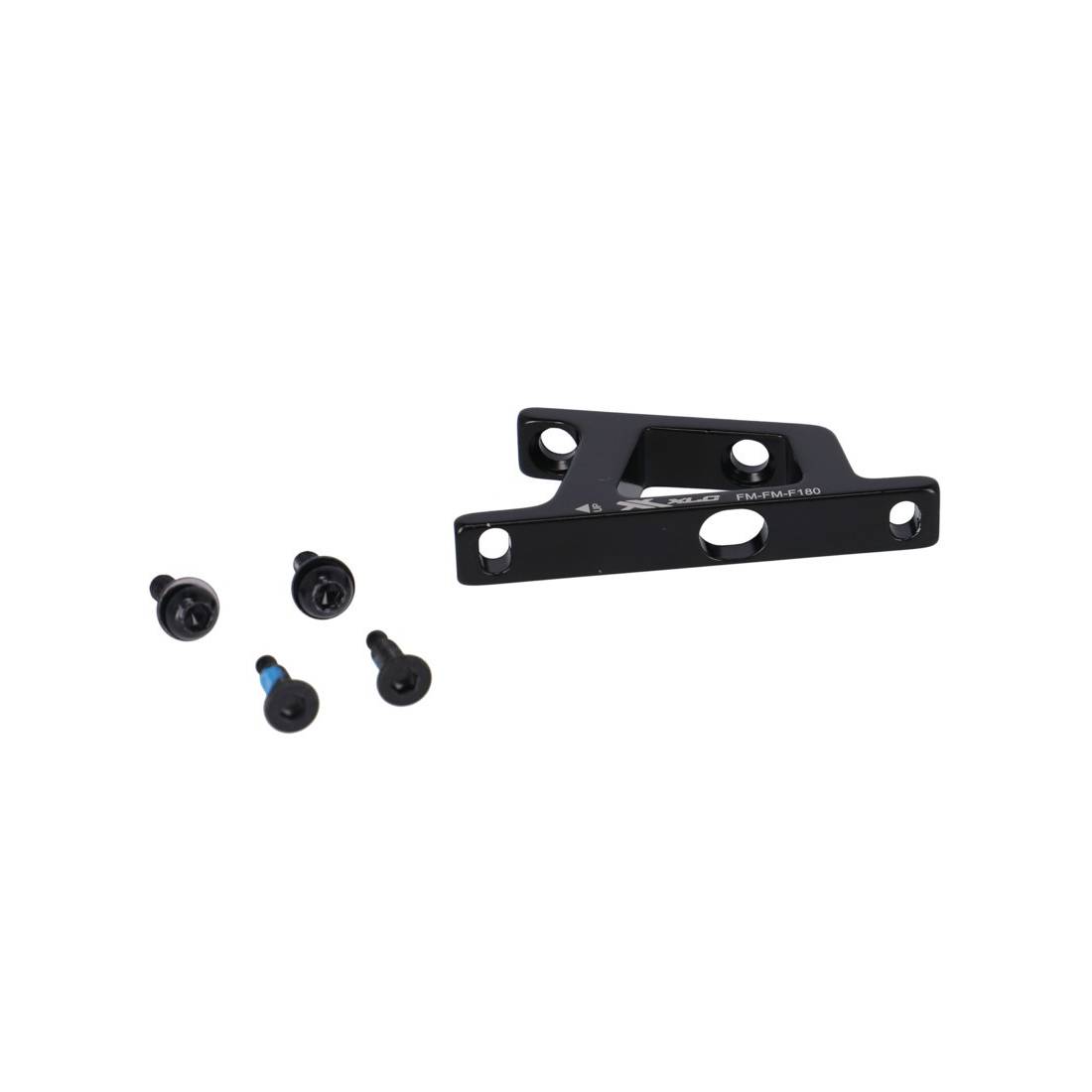 XLC BR-X107 Flatmountadapter für Flatmountbremse FM VR Ø140 auf Ø180, schwarz