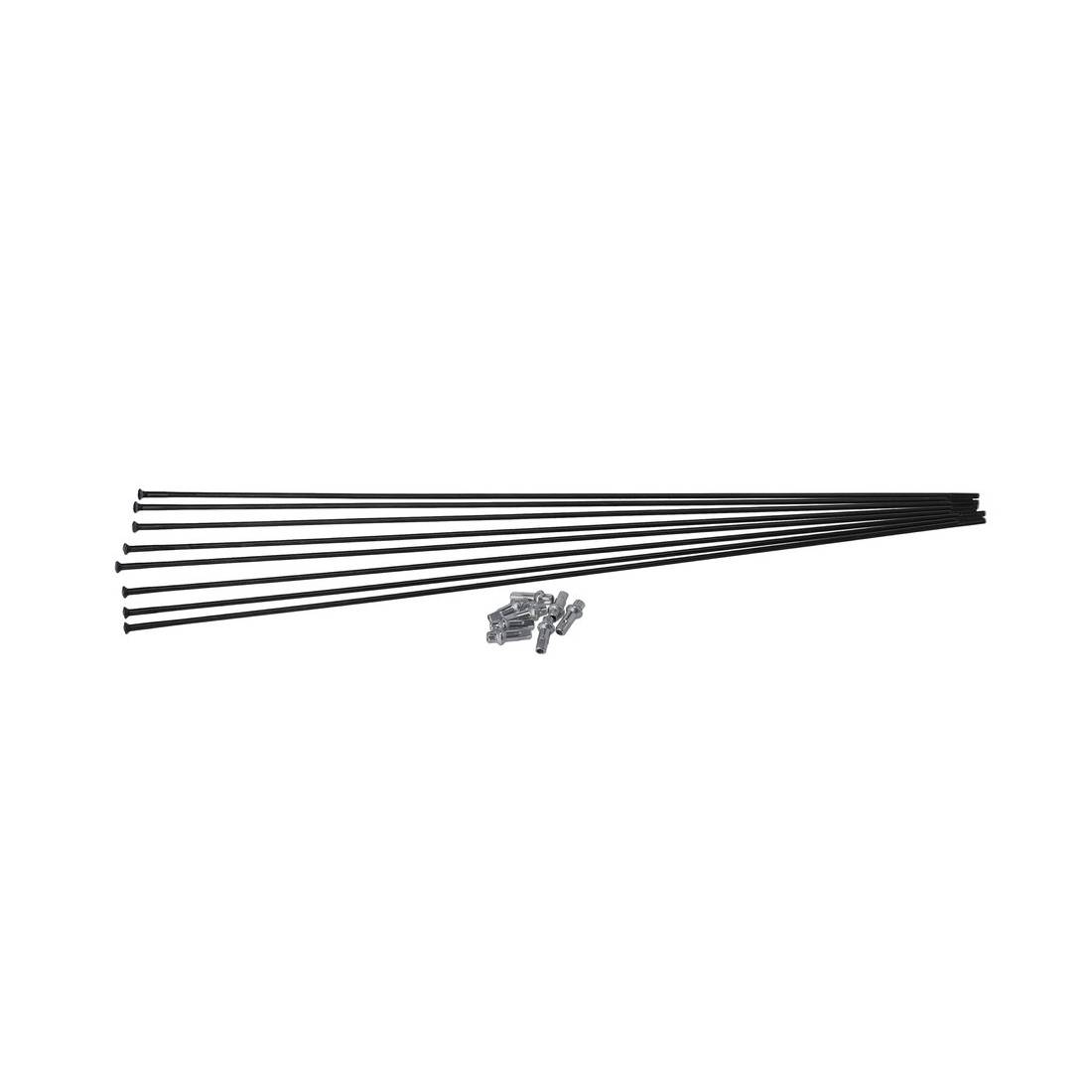 DT Swiss Speichenkit H 1700 Spline 27,5 Vorderrad + Hinterrad, WXK0H00007076S, schwarz (1 Set)