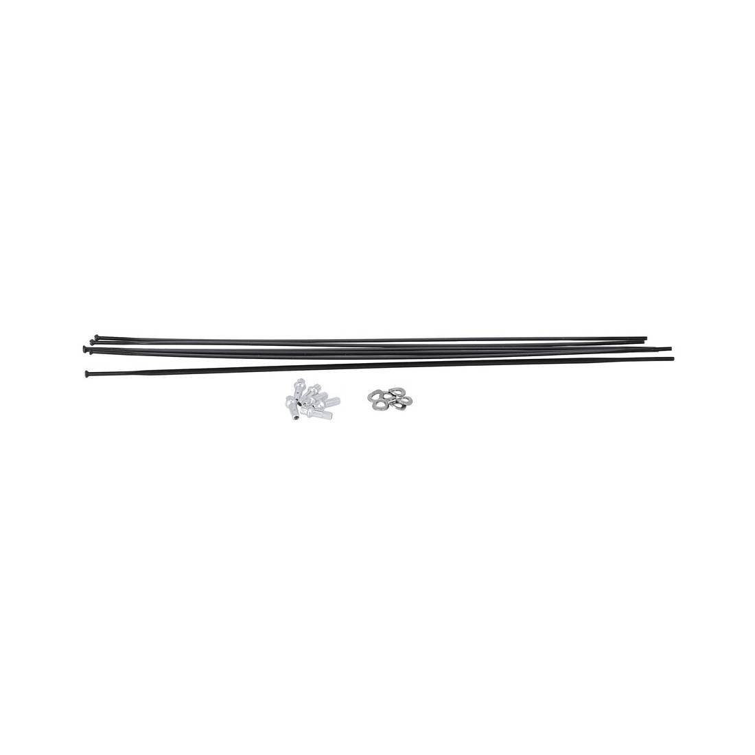 DT Swiss Speichenkit PR 1600 Spline 32 Vorderrad + Hinterrad, WXKPR16321691S, schwarz (1 Set)