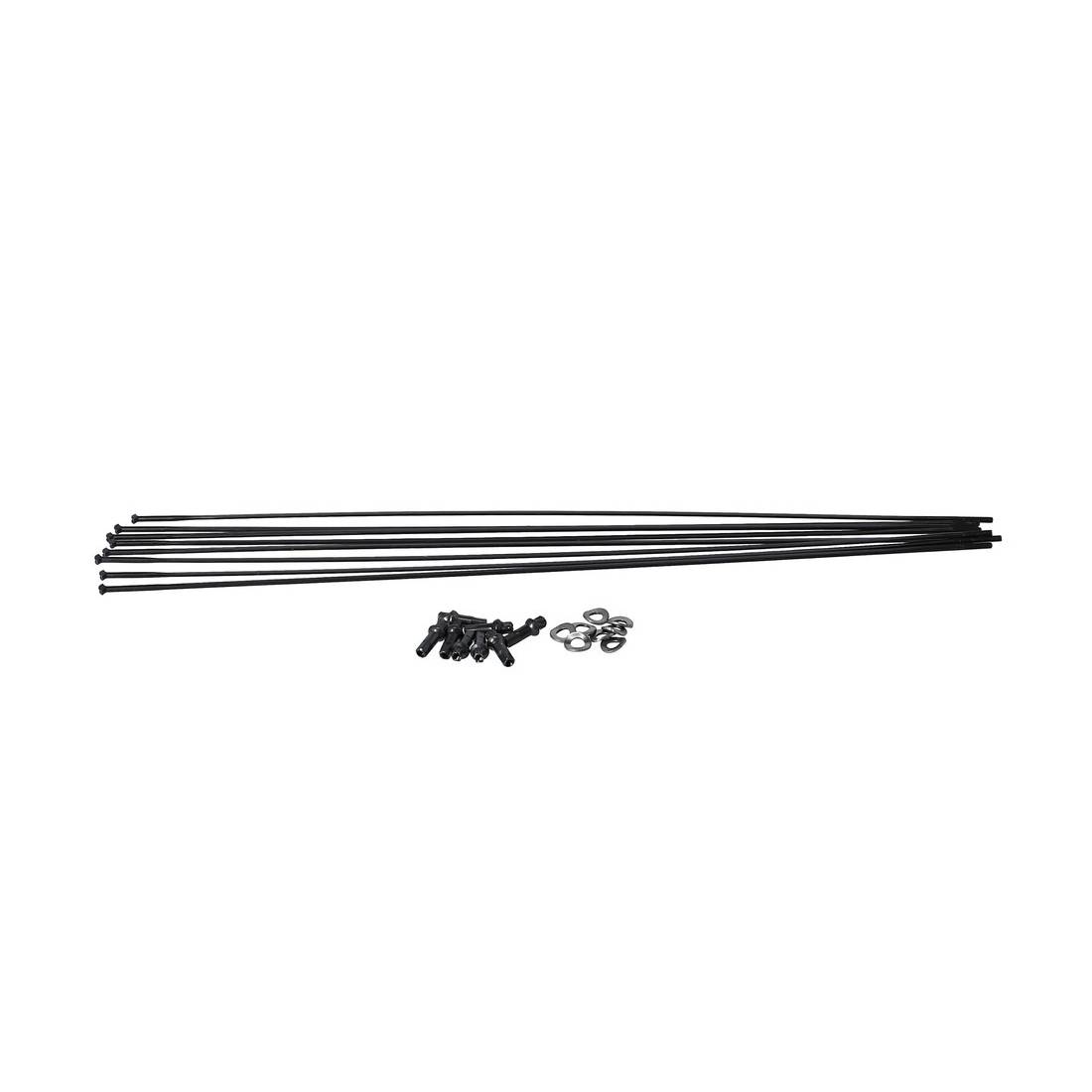 DT Swiss Speichenkit PR 1400 Dicut Oxic Vorderrad + Hinterrad, WXKPR14001675S, schwarz (1 Set)