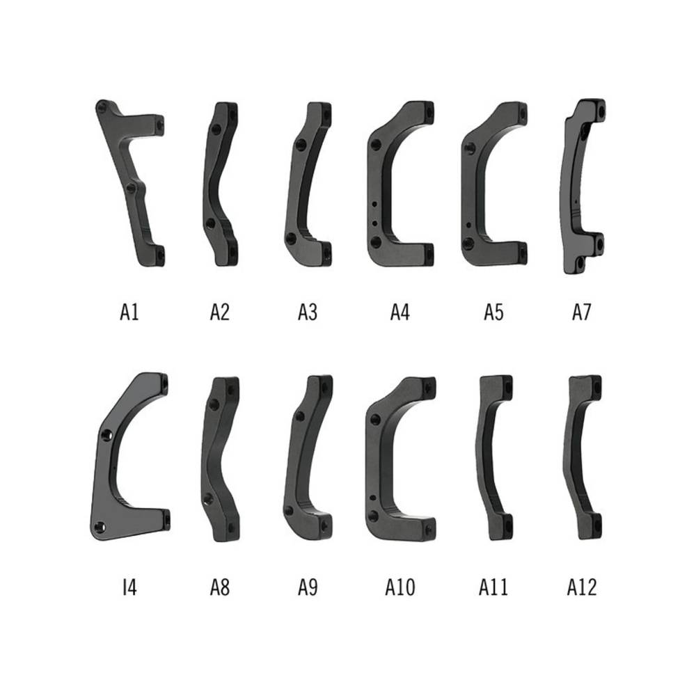 TEKTRO Adapter für Bremsscheibe PM Gabel VR Ø203 mm A7, schwarz