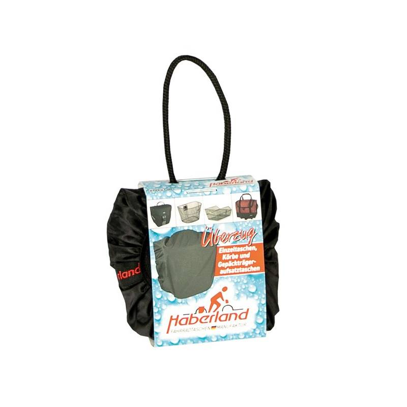 Haberland Regenschutzhaube für Gepäckträgertasche Einzeltaschen, Körbe, RSEKG1-00, schwarz