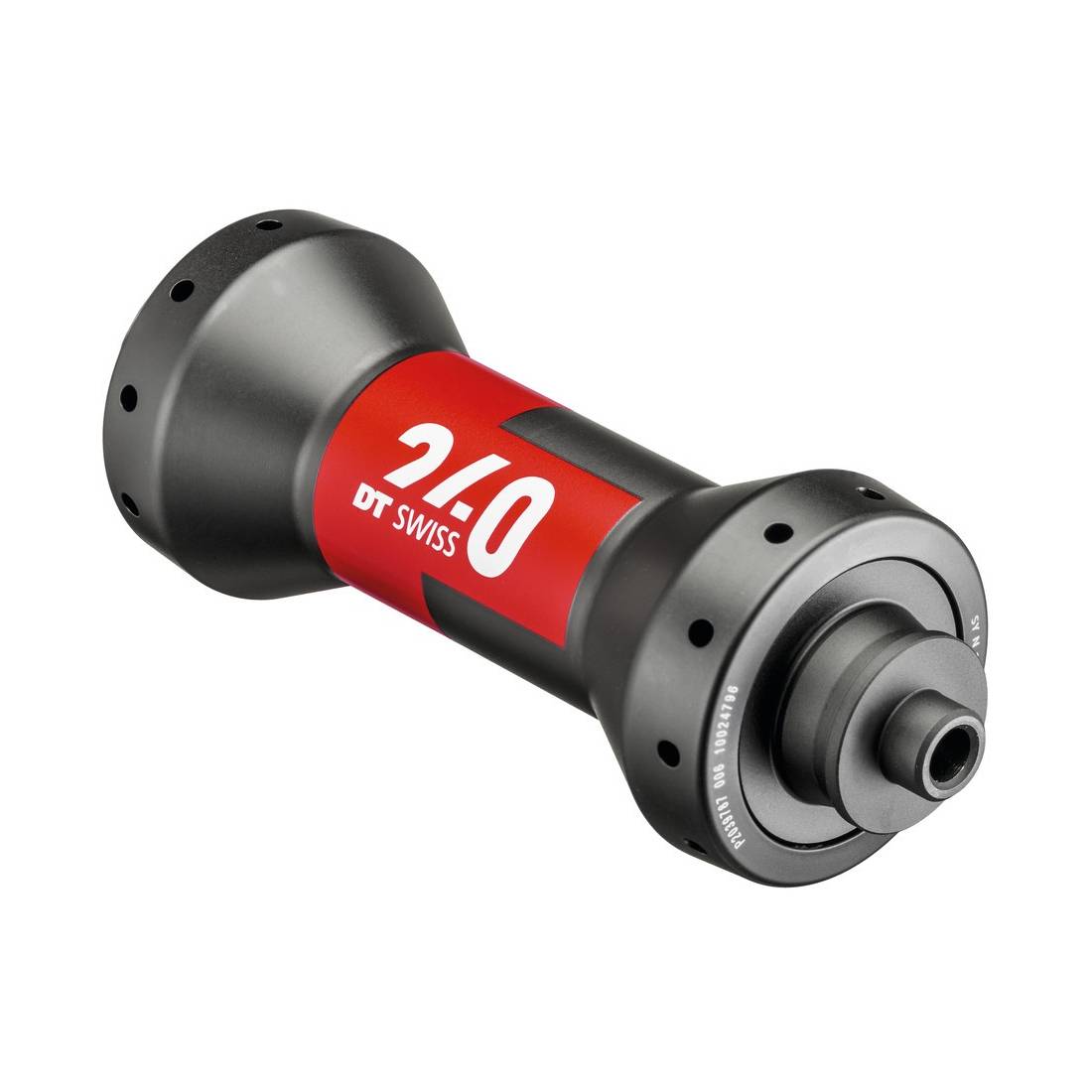 DT Swiss Vorderrad-Nabe 240 Road Straightpull 100mm/5mm QR, 20 Loch, non disc, schwarz/rot