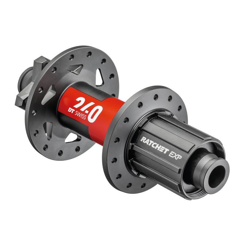 DT Swiss Hinterrad-Nabe 240 EXP MTB Disc Brake 148/12 TA Boost,28 L,IS 6-bolt,Shim.Ligh, schwarz