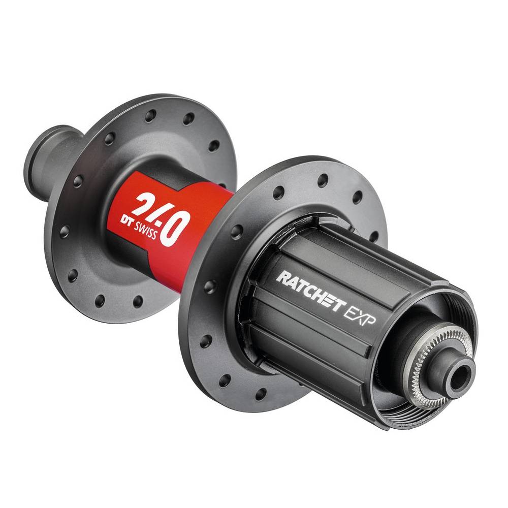 DT Swiss Hinterrad-Nabe 240 Road non disc 130mm/5mm QR, 28 Loch, Shim. RD 11SP, schwarz/rot
