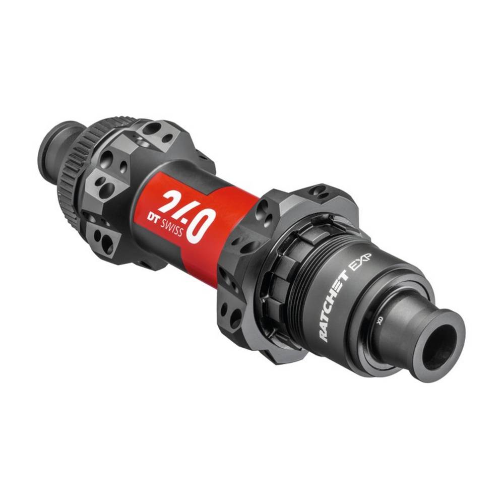 DT Swiss Hinterrad-Nabe 240 MTB Disc Brake 148mm/12mm TA Boost, 28 L., CL, Sram XD, schwarz/rot