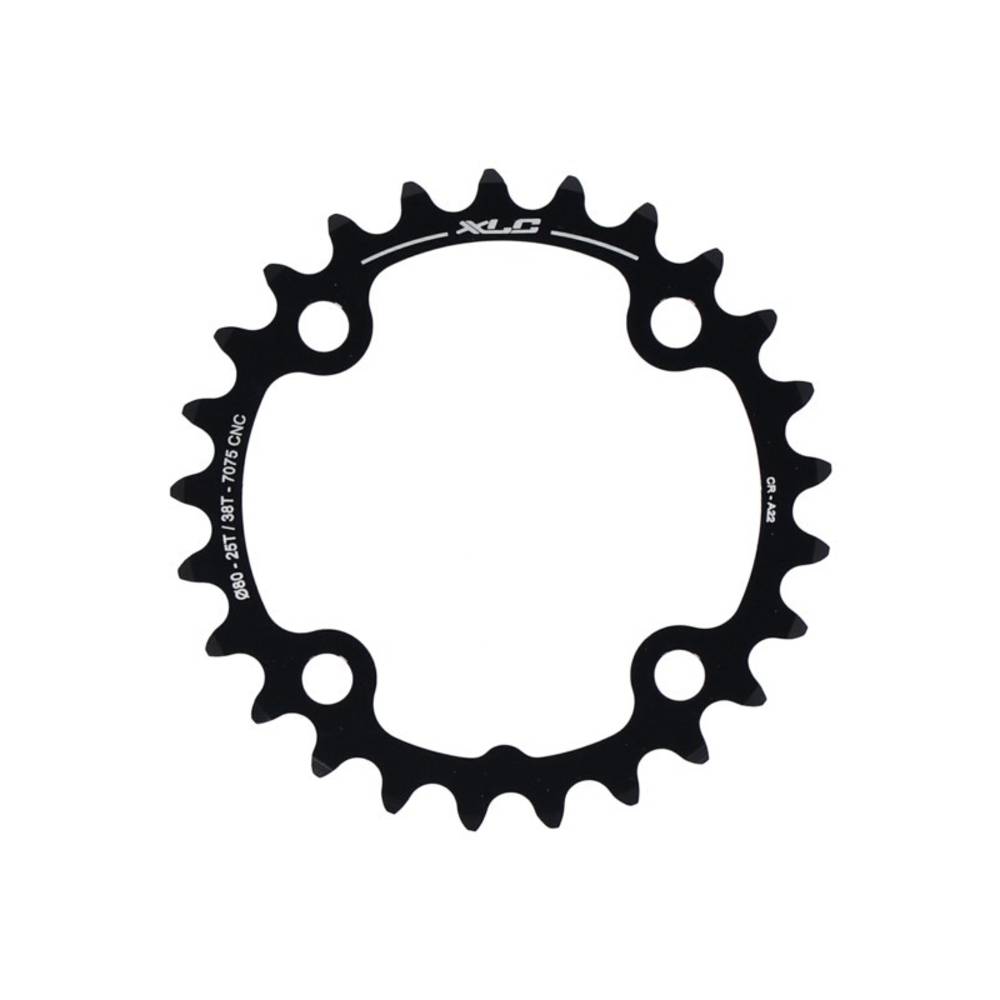 XLC Kettenblatt CR-A22 Sram 2x10 speed, Ø80mm, 25Z., schwarz