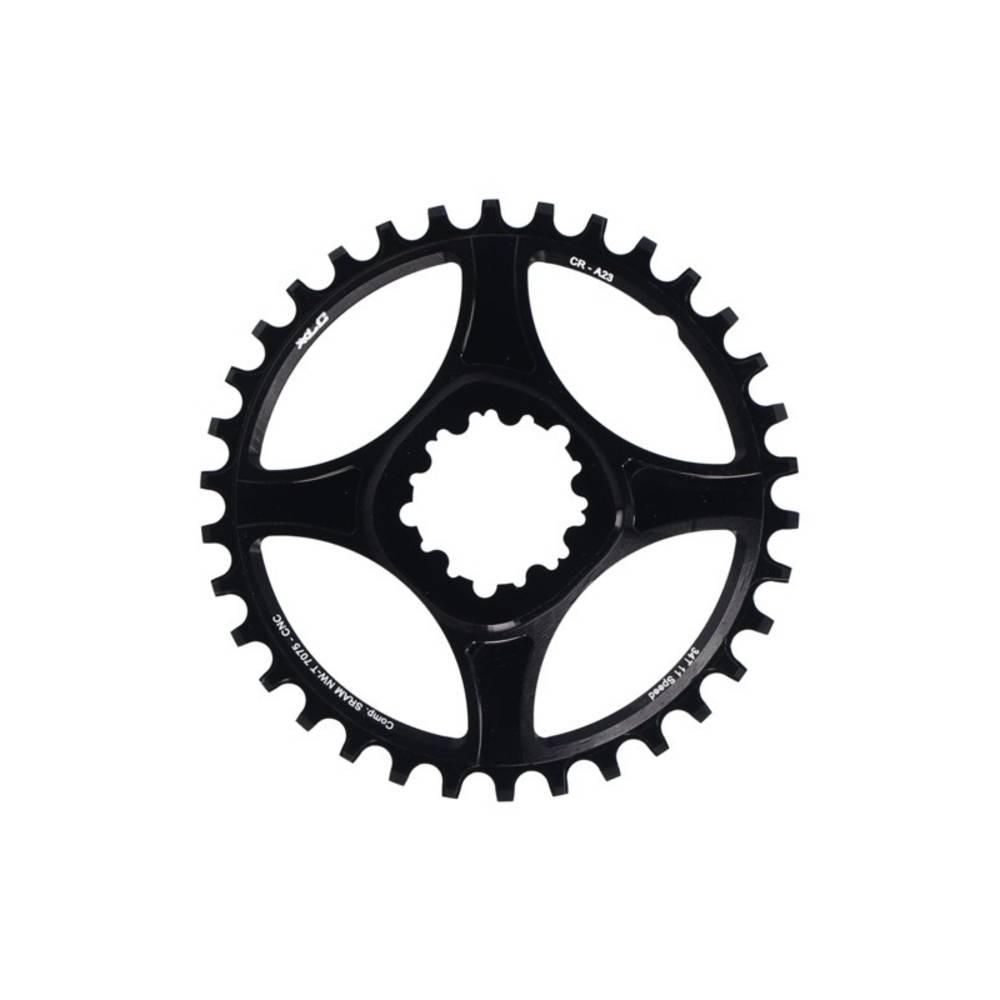 XLC Kettenblatt, 34 Zähne, GXP direct mount, schwarz (1 Stück)