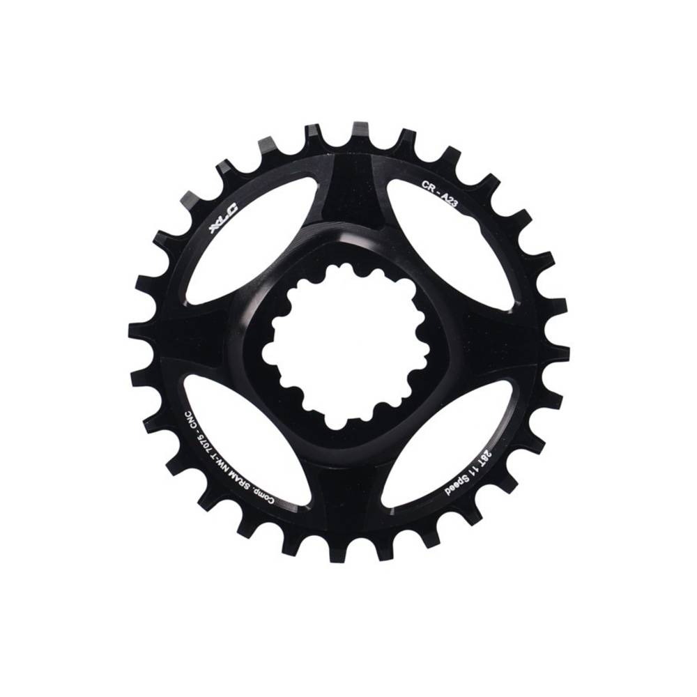 XLC Kettenblatt, 28 Zähne, GXP direct mount, schwarz (1 Stück)