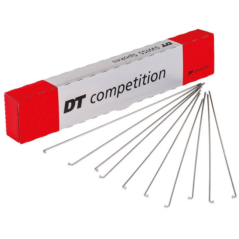 DT Swiss Speichen 2.0x1.8x2.0x258mm,Compet., ohne Nippel, silber (100er Pack)