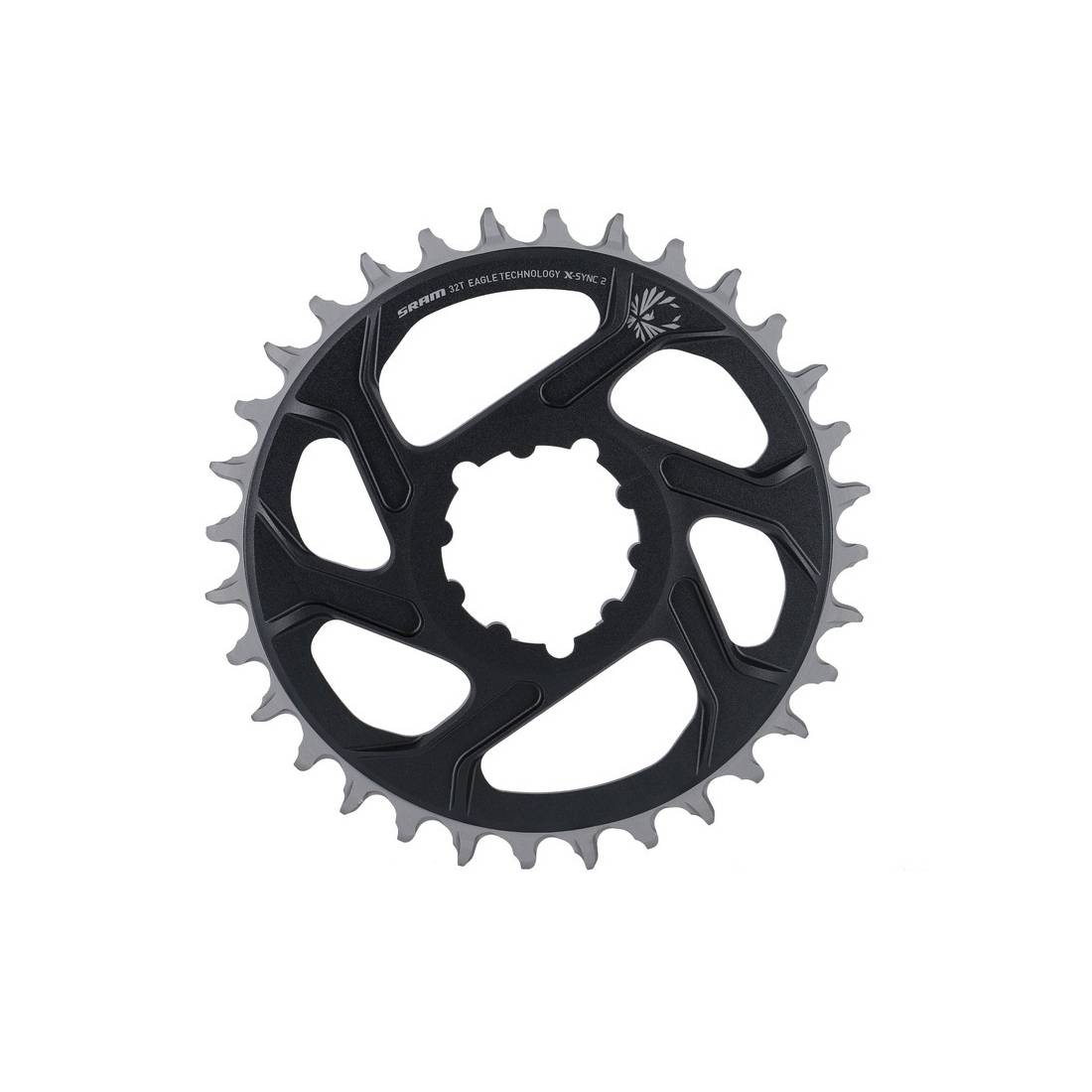 SRAM 11.6218.047.006 Kettenblatt "X-Sync 2 Eagle" Boost DM, 32 Zähne, Alu, 3 mm Offset, grau/schwarz