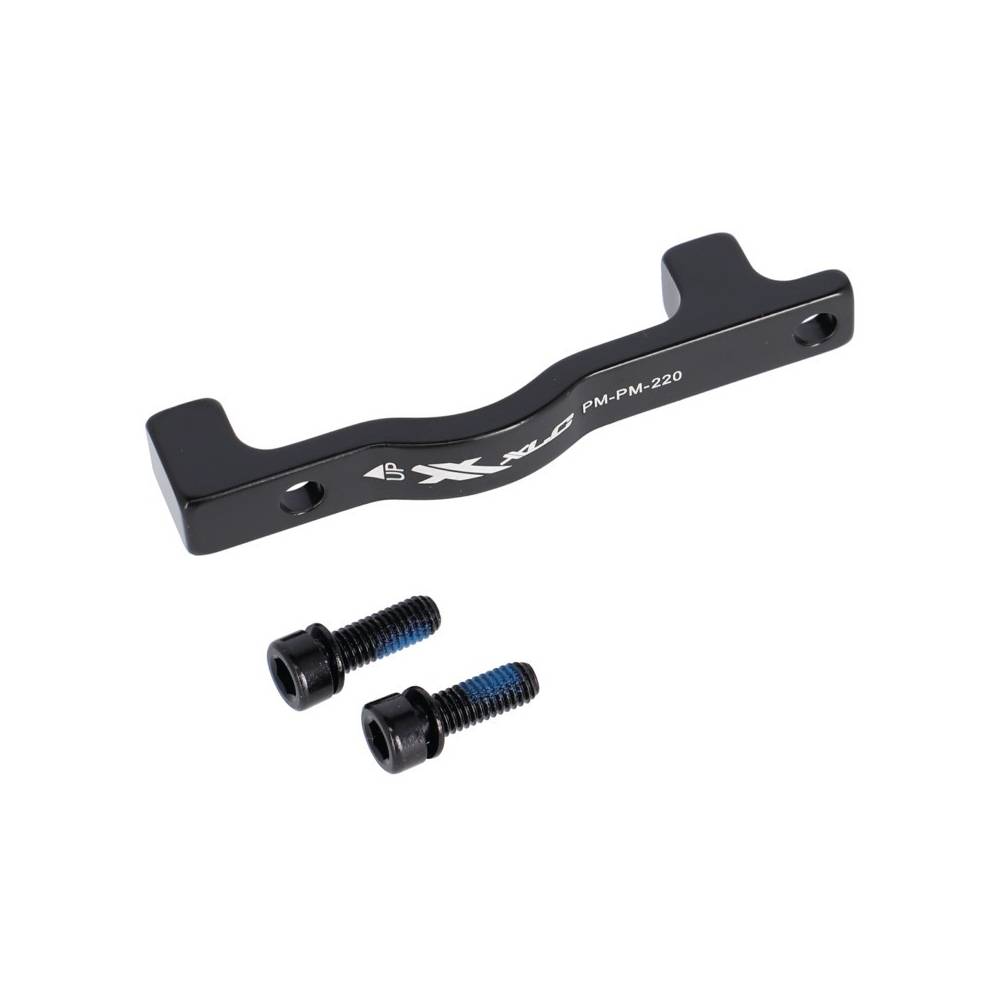 XLC Scheibenbremsadapter für PM-Bremse PM-Gabel VRØ180 auf 220mm incl 2xM6x18, schwarz