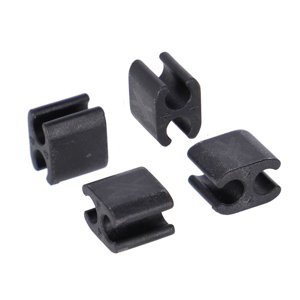XLC Kabelclip BR-X120 Ø4mm Schalt-/E-Kabel Außenhülle, schwarz (30er Pack)
