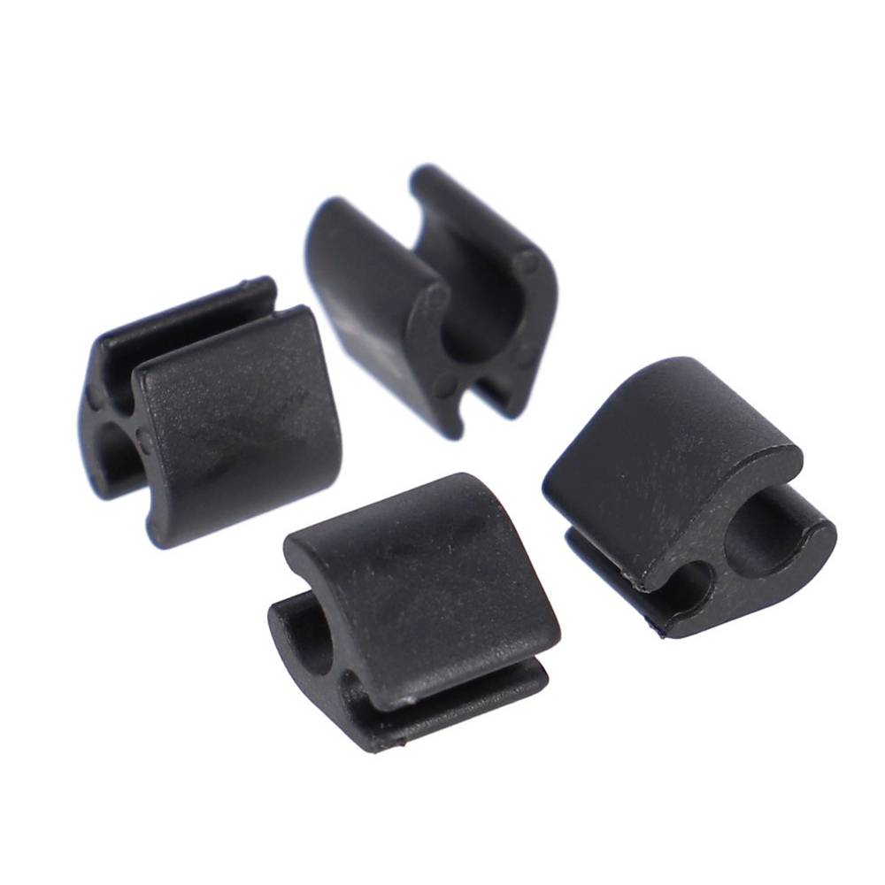 XLC Kabelclip für Di2 BR-X118 Ø2,5mm Kabel, Ø5mm Aussenhülle, schwarz (30er Pack)